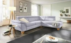 Ecksofa Indra | Grau rechts Grundfunktion