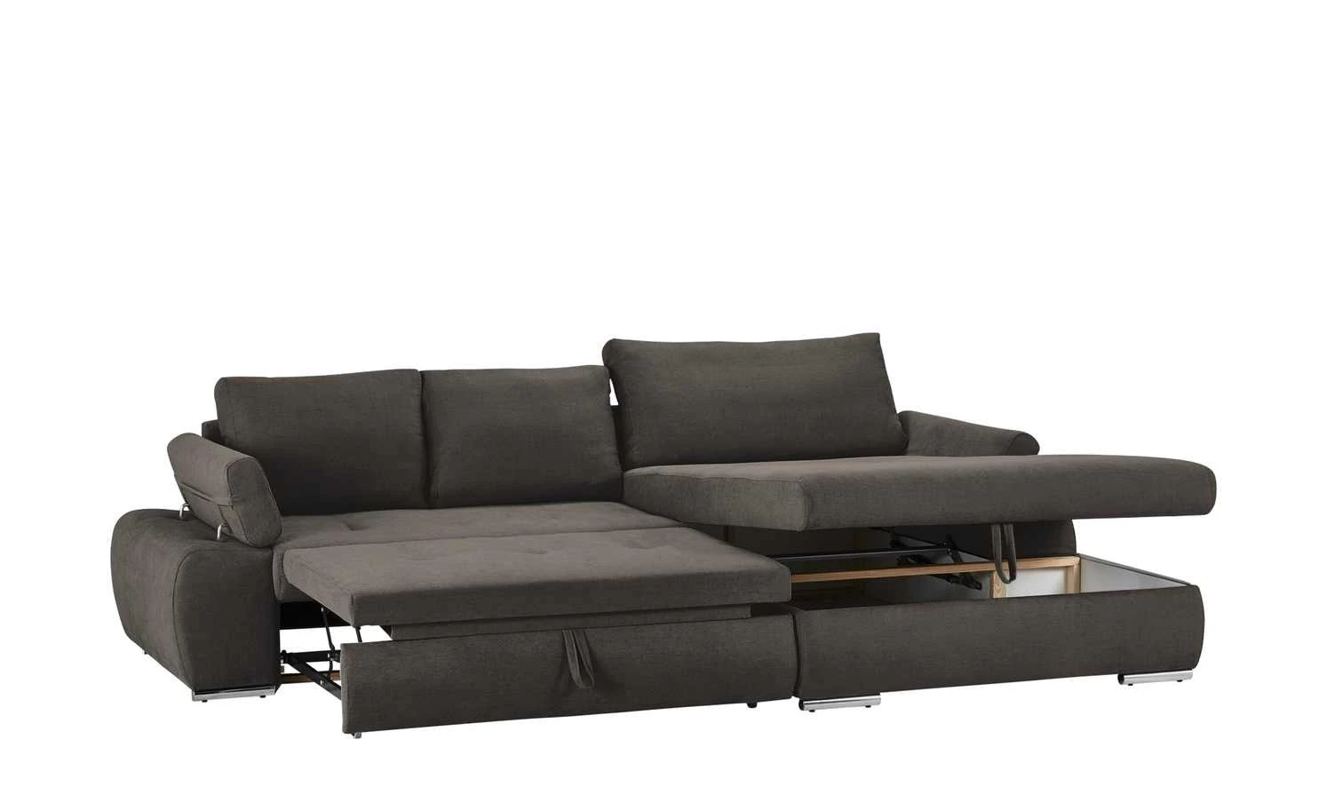 smart Ecksofa Ibby | Schlamm rechts Flachgewebe fein 7 smart Ecksofa Ibby | Schlamm rechts Flachgewebe fein – Bild 5