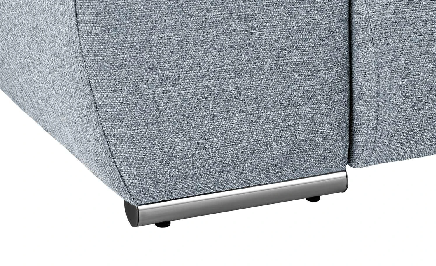 smart Ecksofa Ibby | Silbergrau rechts Webstoff grob 7 smart Ecksofa Ibby | Silbergrau rechts Webstoff grob – Bild 5