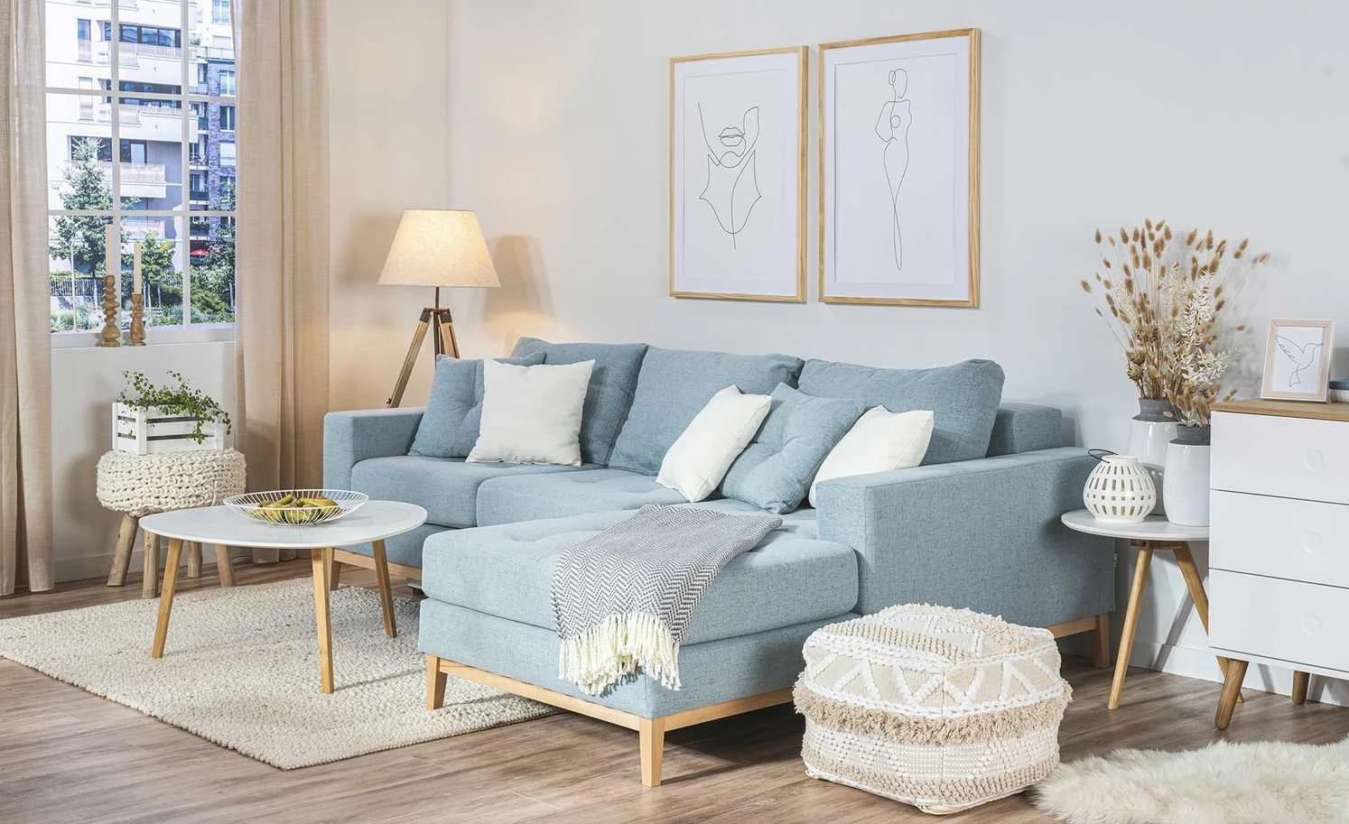 smart Ecksofa Vivien | Mint rechts Erweiterte Funktion Flachgewebe 5 smart Ecksofa Vivien | Mint rechts Erweiterte Funktion Flachgewebe – Bild 3
