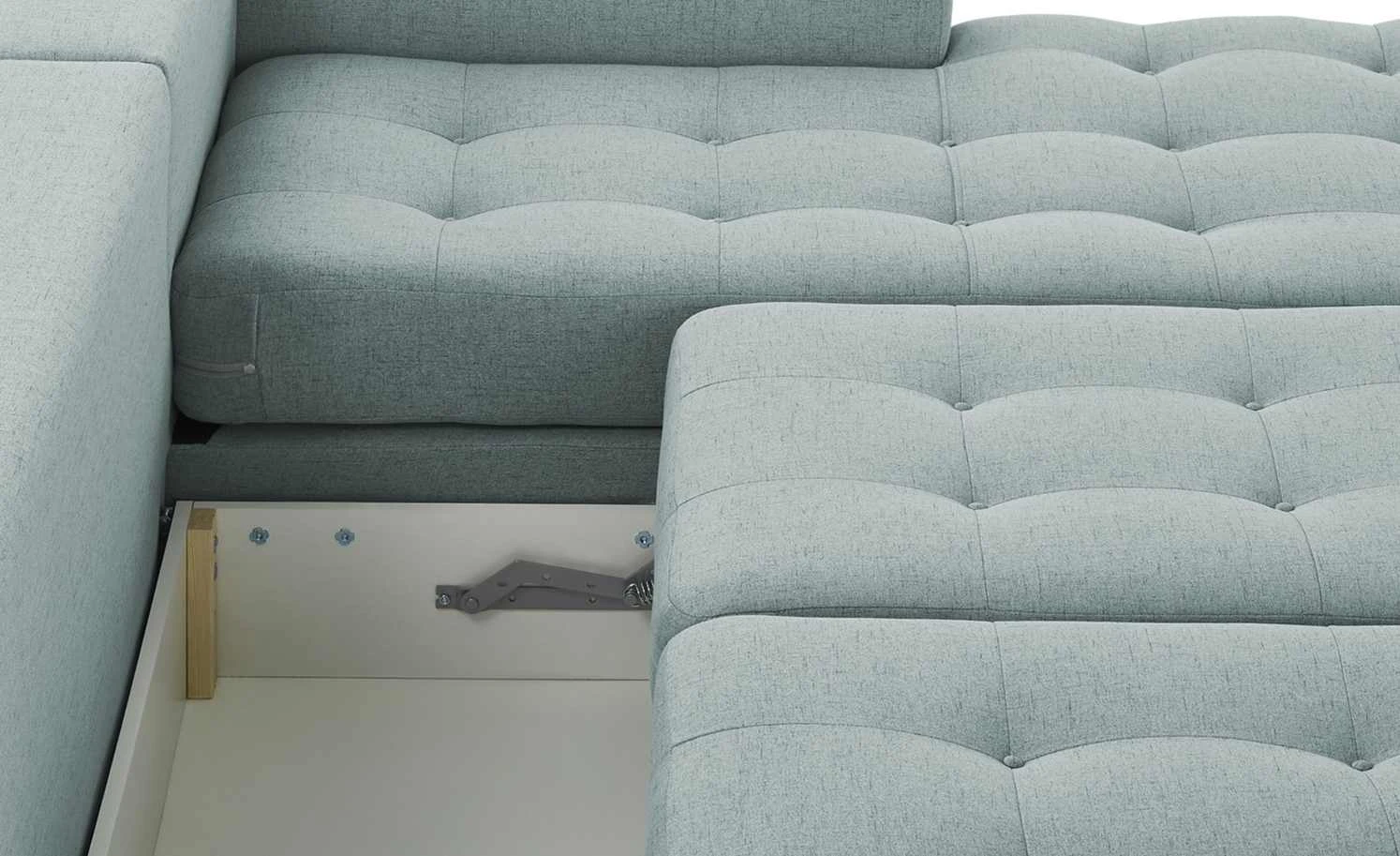 smart Ecksofa Vivien | Mint rechts Erweiterte Funktion Flachgewebe 10 smart Ecksofa Vivien | Mint rechts Erweiterte Funktion Flachgewebe – Bild 8