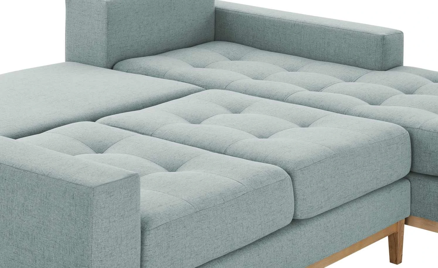 smart Ecksofa Vivien | Mint rechts Erweiterte Funktion Flachgewebe 11 smart Ecksofa Vivien | Mint rechts Erweiterte Funktion Flachgewebe – Bild 9