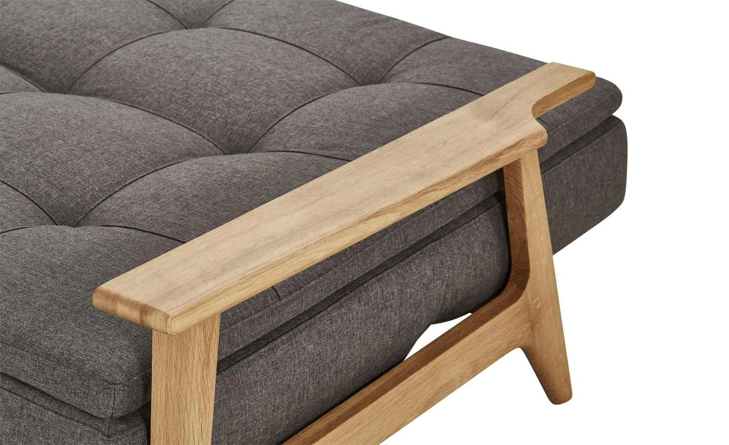 Design-Schlafsofa Stratos | Dunkelgrau / Eiche 7 Design-Schlafsofa Stratos | Dunkelgrau / Eiche – Bild 5