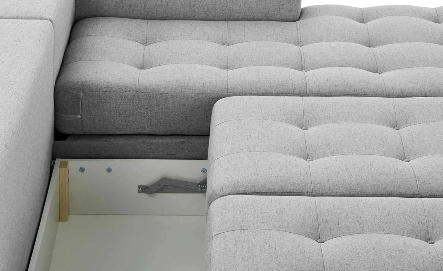 smart Ecksofa Vivien | Silbergrau rechts Erweiterte Funktion Flachgewebe 11 smart Ecksofa Vivien | Silbergrau rechts Erweiterte Funktion Flachgewebe – Bild 9