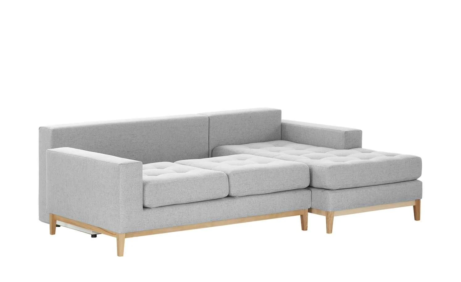 smart Ecksofa Vivien | Silbergrau rechts Erweiterte Funktion Flachgewebe 14 smart Ecksofa Vivien | Silbergrau rechts Erweiterte Funktion Flachgewebe – Bild 12