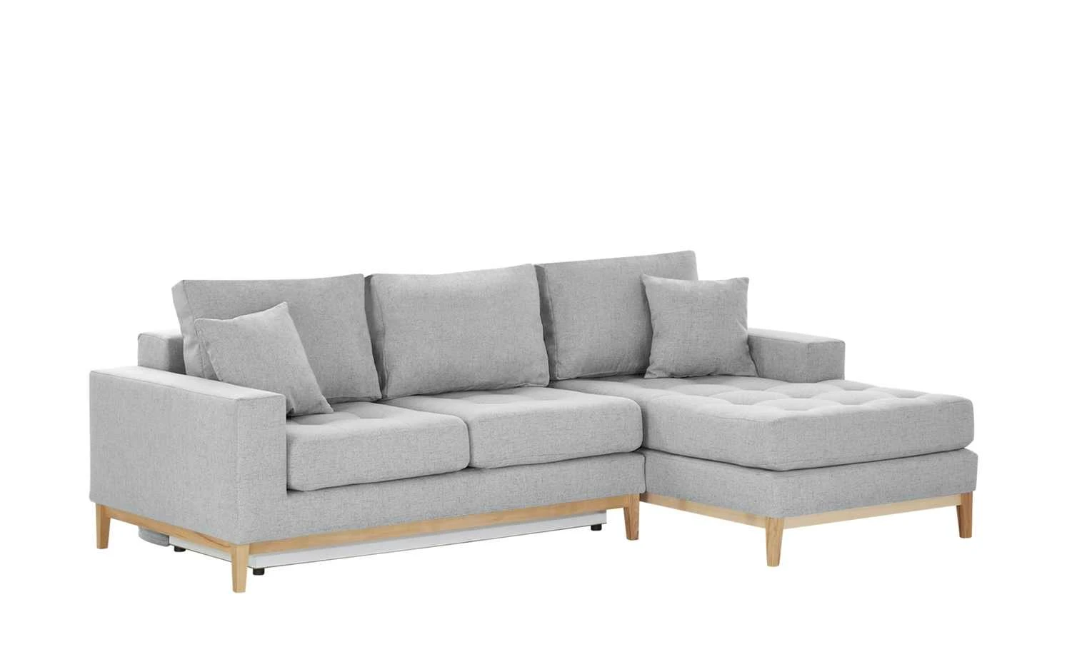 smart Ecksofa Vivien | Silbergrau rechts Erweiterte Funktion Flachgewebe 5 smart Ecksofa Vivien | Silbergrau rechts Erweiterte Funktion Flachgewebe – Bild 3