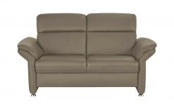 meinSofa Ledersofa Manon | Stone (Grau) 2 ohne