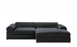 smart Ecksofa Lianea | Flachgewebe Schwarz / Bordeauxrot rechts -Sofas Verkaufsladen 23402163 3 201811271603