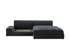 smart Ecksofa Lianea | Flachgewebe Schwarz / Bordeauxrot rechts -Sofas Verkaufsladen 23402163 5 201811271603