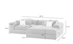 smart Ecksofa Lianea | Flachgewebe Schwarz / Bordeauxrot rechts -Sofas Verkaufsladen 23402163 9 202009242354