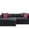 smart Ecksofa Lianea | Flachgewebe Schwarz / Bordeauxrot links -Sofas Verkaufsladen 23402168 8 202008282250