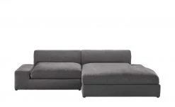 smart Ecksofa Lianea | Flachgewebe Grau / Petrol rechts -Sofas Verkaufsladen 23402171 8 202009242333