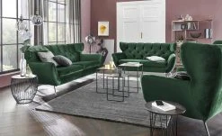 pop Sofa Caldara | Smaragd (Dunkelgrün) 2 Chrom -Sofas Verkaufsladen 23402183 2 202007221225