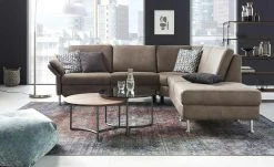 Diva Ecksofa Diva | Fels (Grau-Braun) rechts Erweiterte Funktion