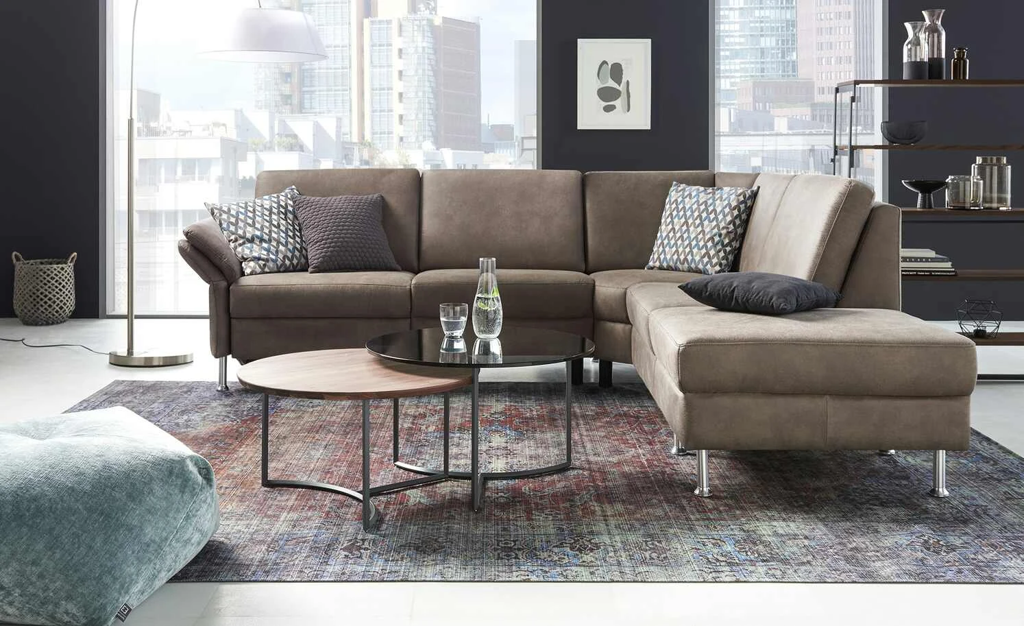 Diva Ecksofa Diva | Fels (Grau-Braun) rechts Erweiterte Funktion 3 Diva Ecksofa Diva | Fels (Grau-Braun) rechts Erweiterte Funktion