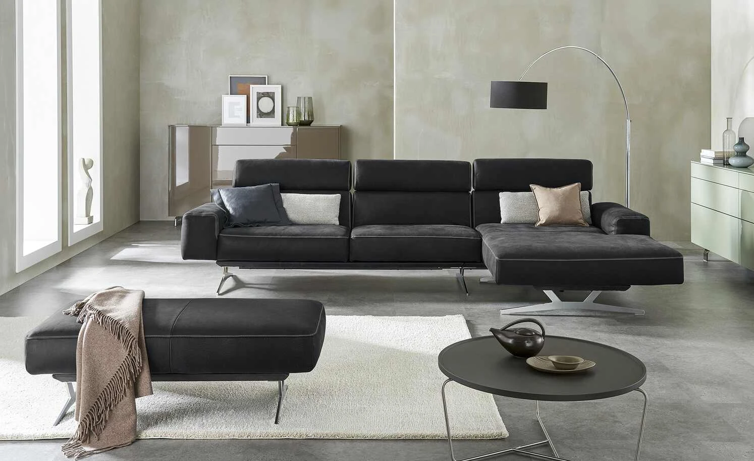 KOINOR Ecksofa Monroe | Omega (Schwarz) rechts 3 KOINOR Ecksofa Monroe | Omega (Schwarz) rechts