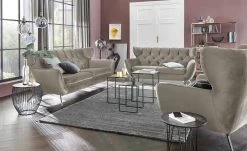 pop Sofa Caldara | Silver (Grau) 2 Chrom