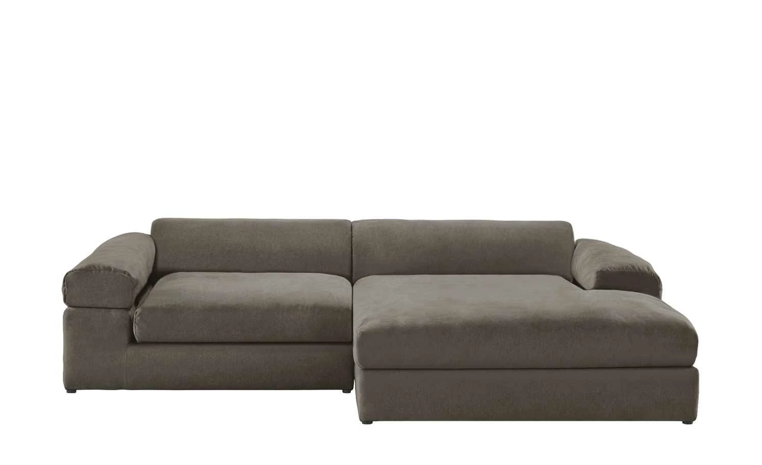 smart Ecksofa Lianea | Flachgewebe Schlamm / Silbergrau rechts 5 smart Ecksofa Lianea | Flachgewebe Schlamm / Silbergrau rechts – Bild 3