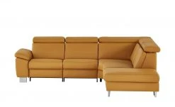 meinSofa Ecksofa Beata | Currygelb rechts Erweiterte Funktion