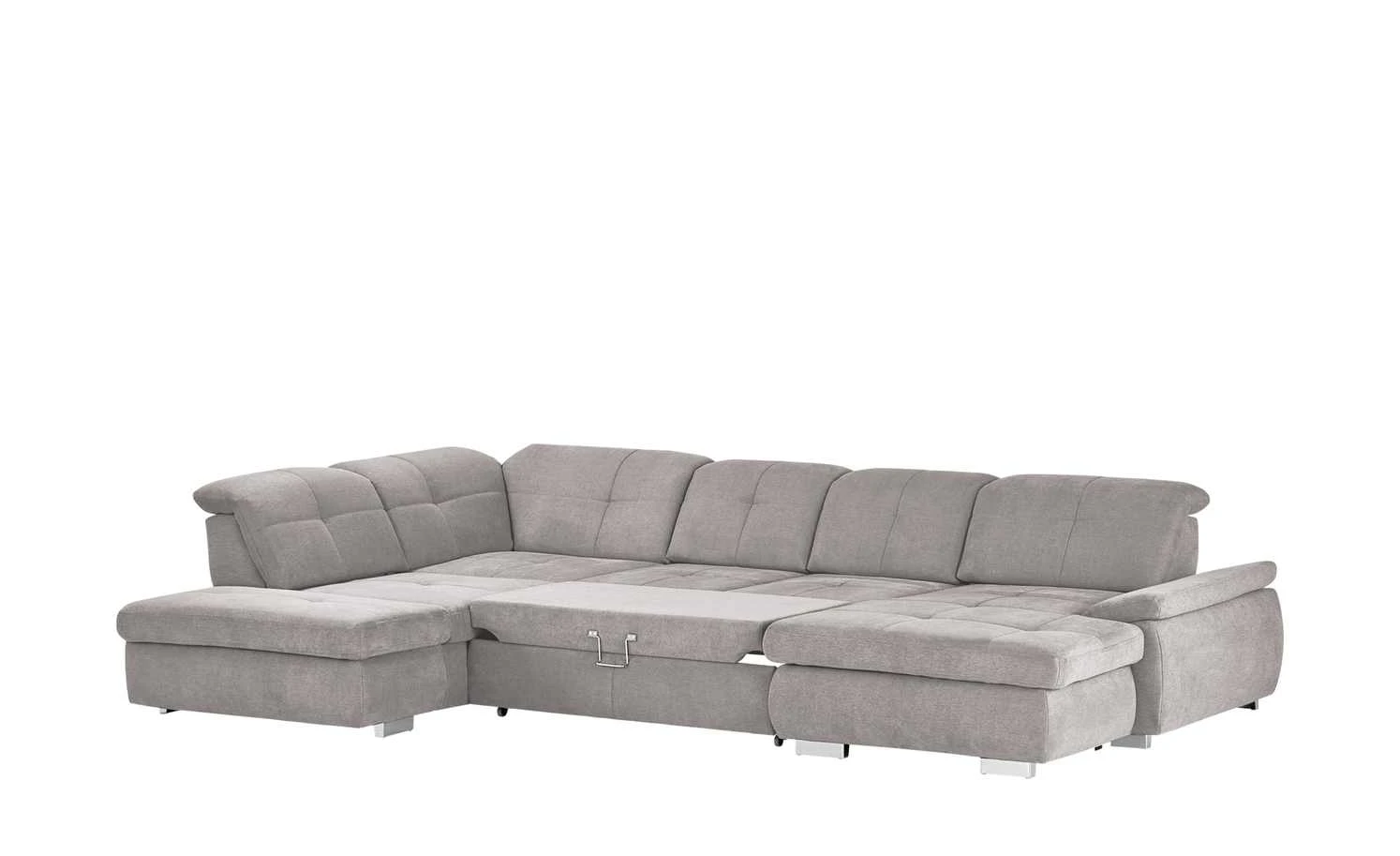 Wohnlandschaft mit Funktion Perry | Silbergrau links 5 Wohnlandschaft mit Funktion Perry | Silbergrau links – Bild 3