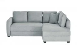 bobb Ecksofa mit Boxspringpolsterung Lisa de Luxe | Grau rechts Mikrofaser