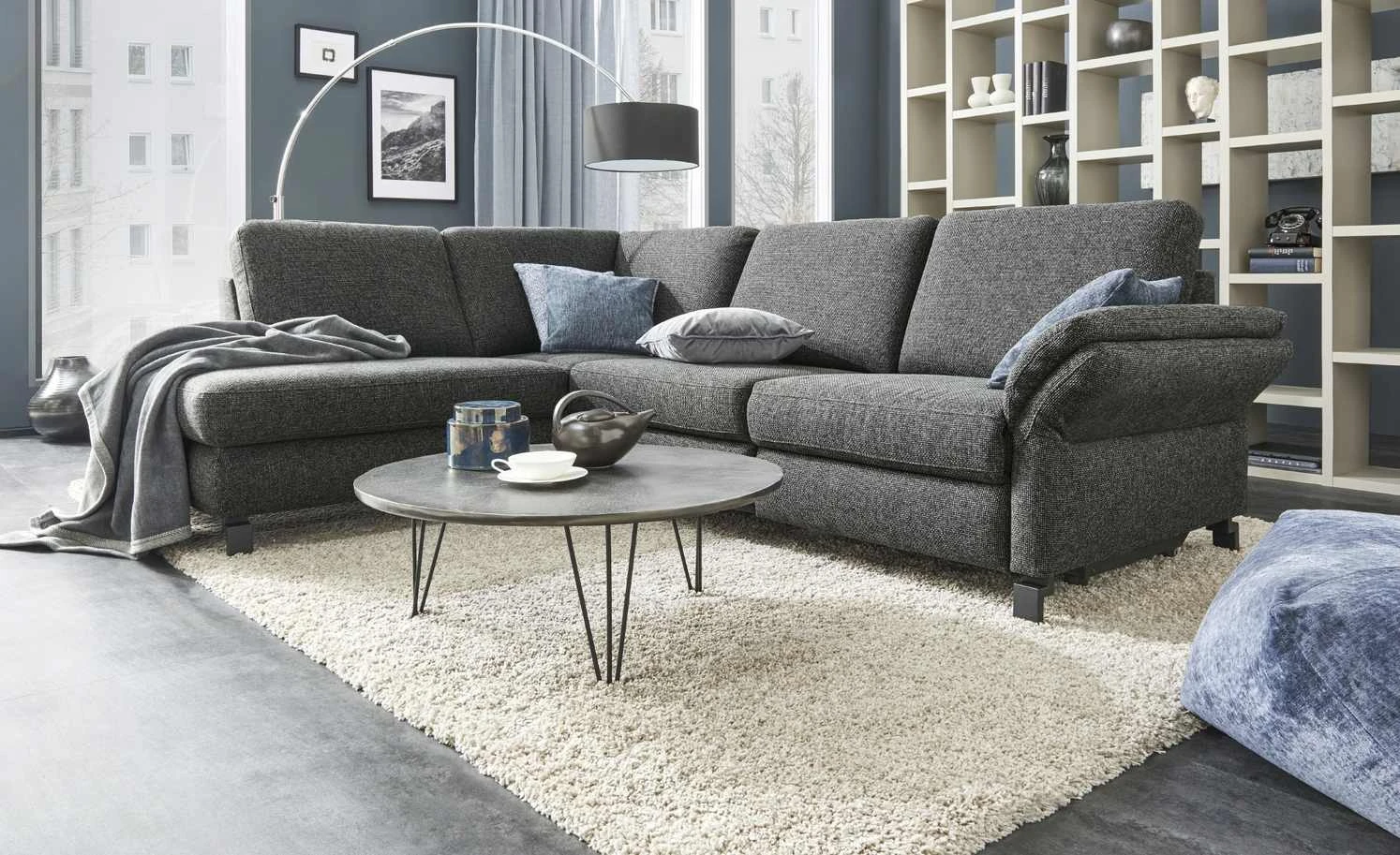 Max Schelling Ecksofa Maximum Plus | Dunkelgrau links Grundfunktion 3 Max Schelling Ecksofa Maximum Plus | Dunkelgrau links Grundfunktion