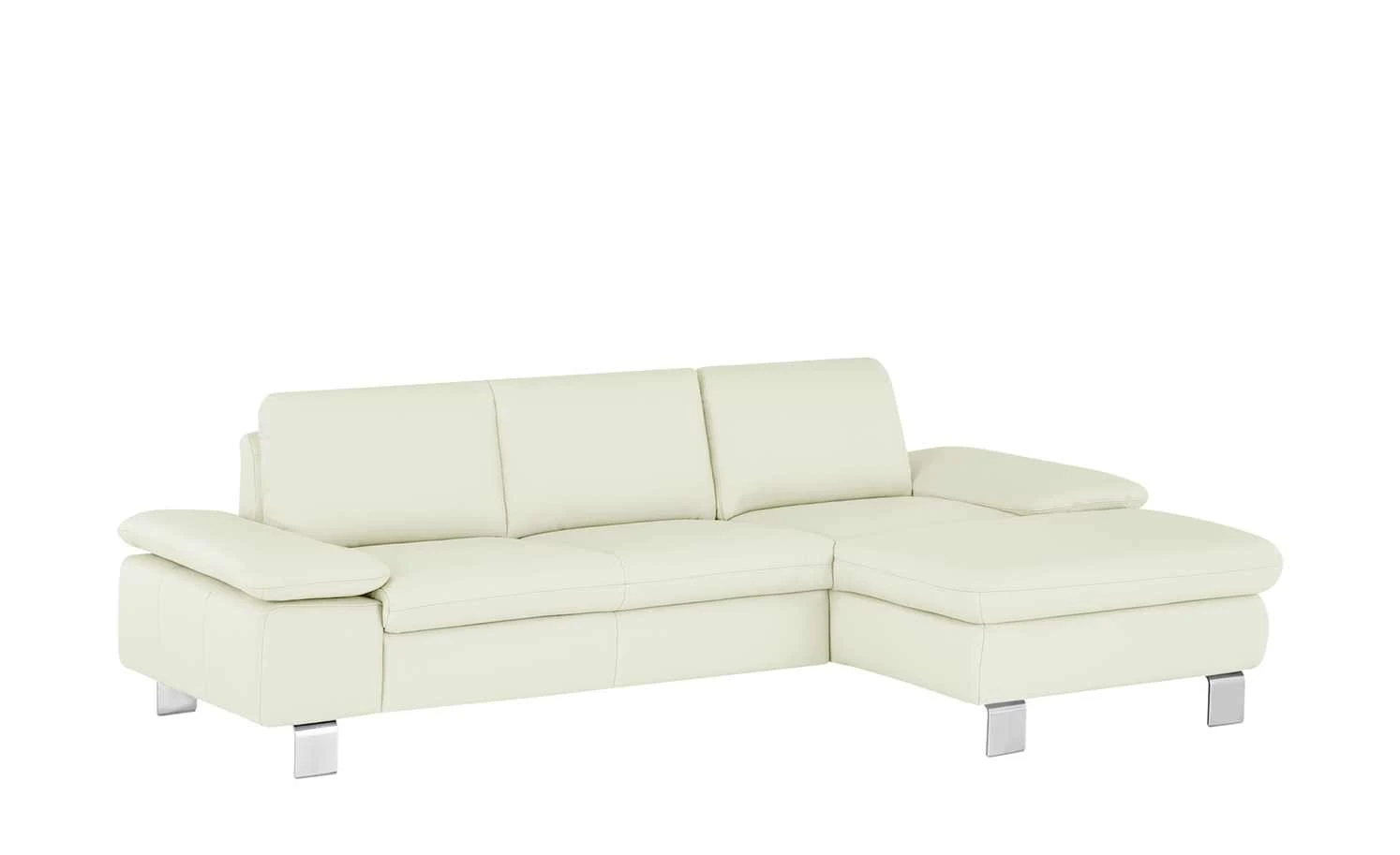 smart Ecksofa Finola | Weiß Leder rechts 7 smart Ecksofa Finola | Weiß Leder rechts – Bild 5