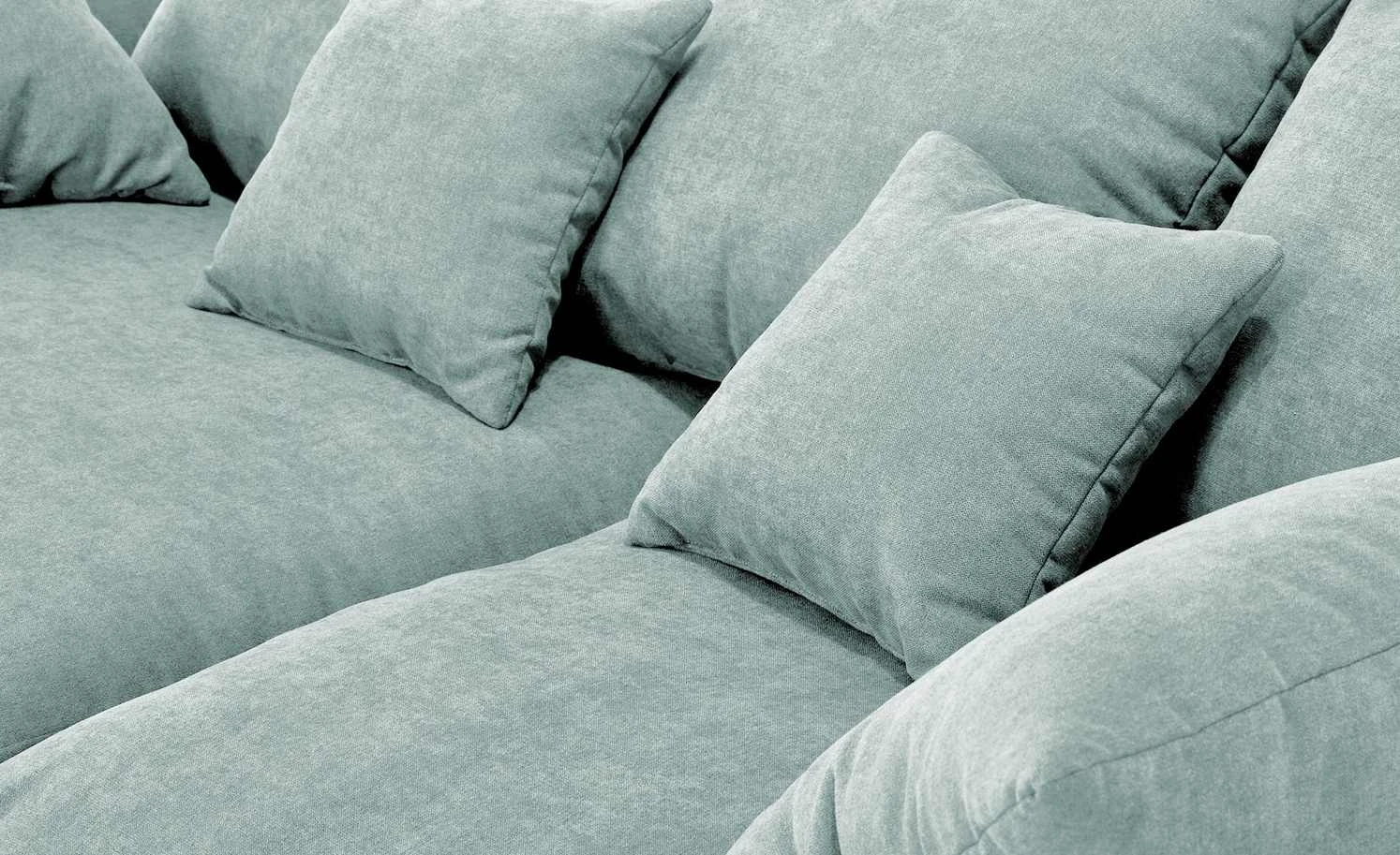 smart Big Sofa Lionore | Mintgrün Flachgewebe 8 smart Big Sofa Lionore | Mintgrün Flachgewebe – Bild 6