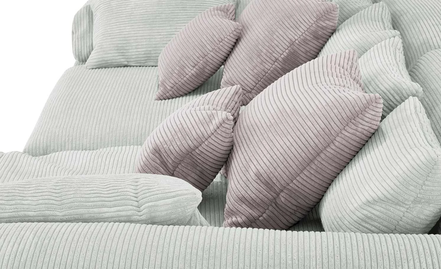 smart Ecksofa Lianea | Cordstoff Steingrau / Altrosa rechts 4 smart Ecksofa Lianea | Cordstoff Steingrau / Altrosa rechts – Bild 2