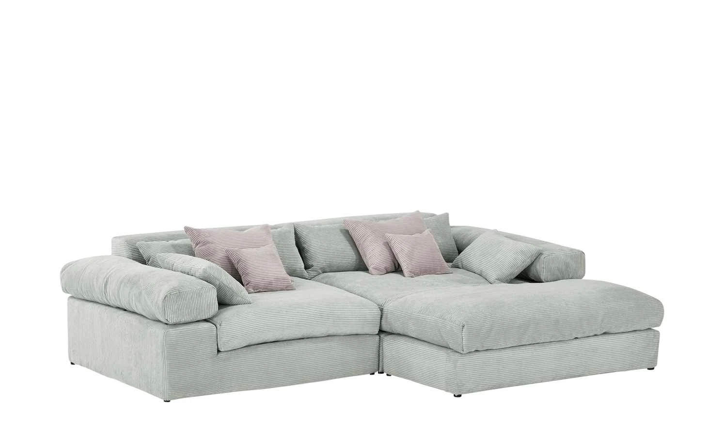 smart Ecksofa Lianea | Cordstoff Steingrau / Altrosa rechts 9 smart Ecksofa Lianea | Cordstoff Steingrau / Altrosa rechts – Bild 7