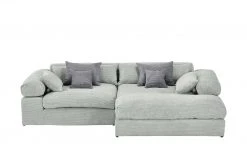 smart Ecksofa Lianea | Cordstoff Steingrau / Grau rechts