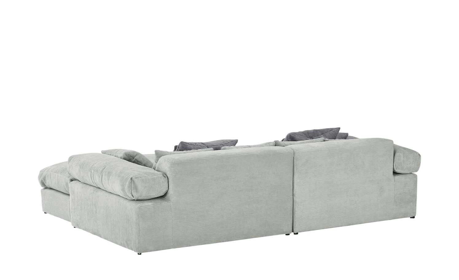 smart Ecksofa Lianea | Cordstoff Steingrau / Grau rechts 4 smart Ecksofa Lianea | Cordstoff Steingrau / Grau rechts – Bild 2