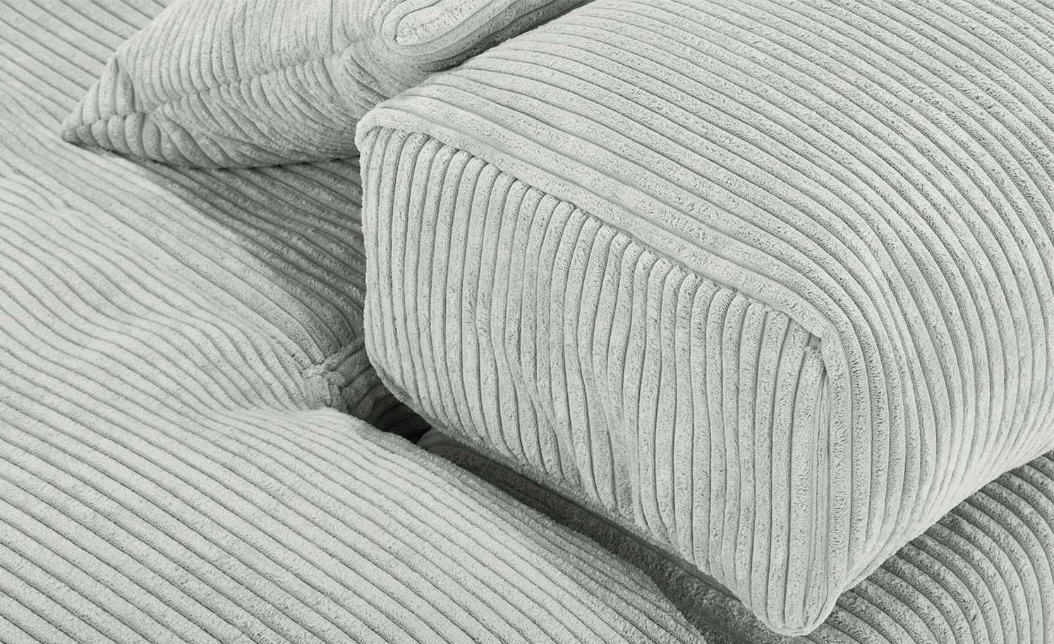 smart Ecksofa Lianea | Cordstoff Steingrau / Grau rechts 7 smart Ecksofa Lianea | Cordstoff Steingrau / Grau rechts – Bild 5