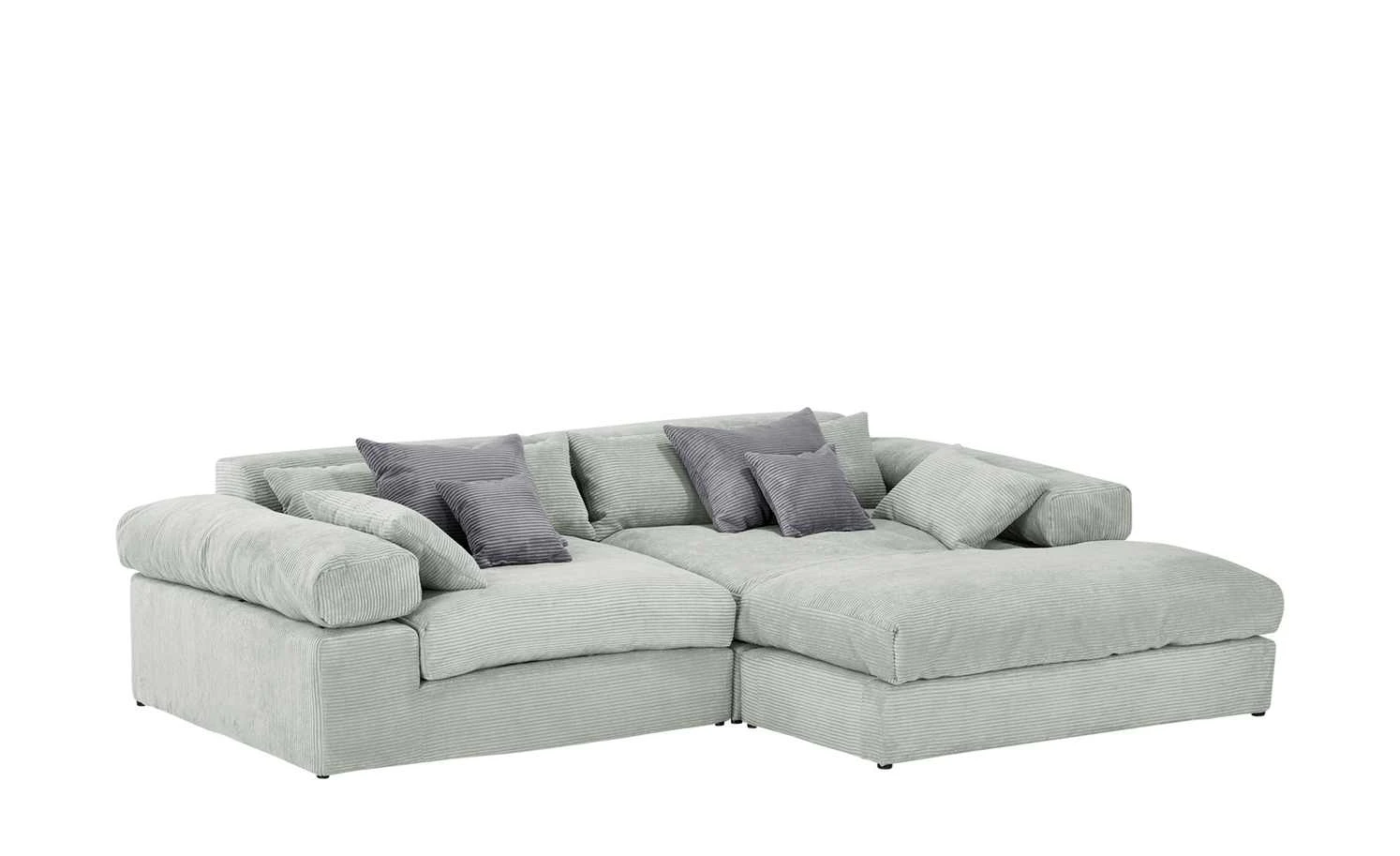smart Ecksofa Lianea | Cordstoff Steingrau / Grau rechts 10 smart Ecksofa Lianea | Cordstoff Steingrau / Grau rechts – Bild 8