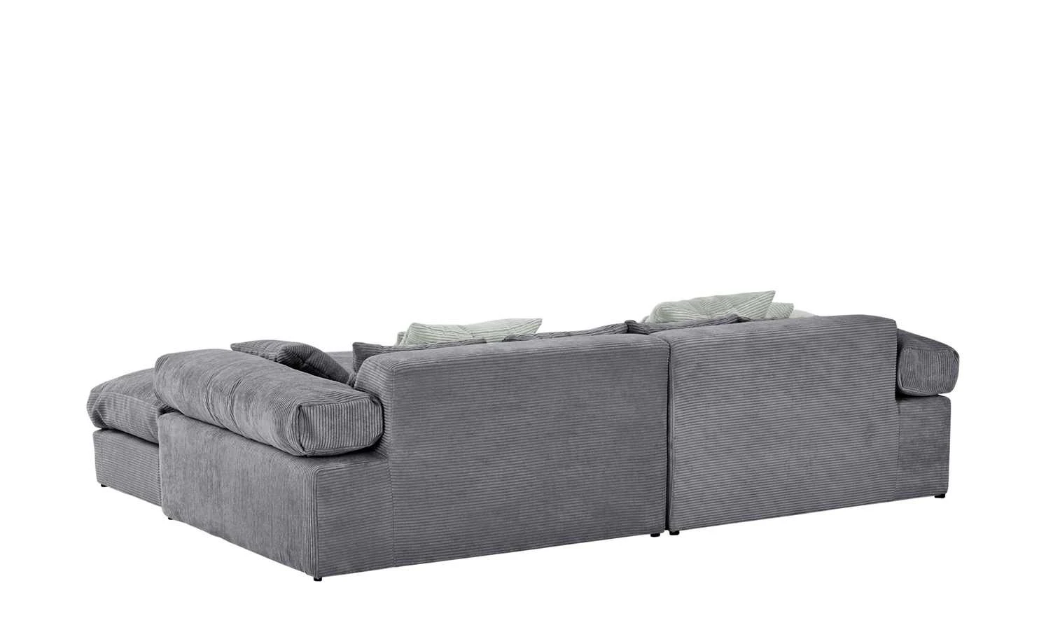 smart Ecksofa Lianea | Cordstoff Grau / Steingrau rechts 4 smart Ecksofa Lianea | Cordstoff Grau / Steingrau rechts – Bild 2
