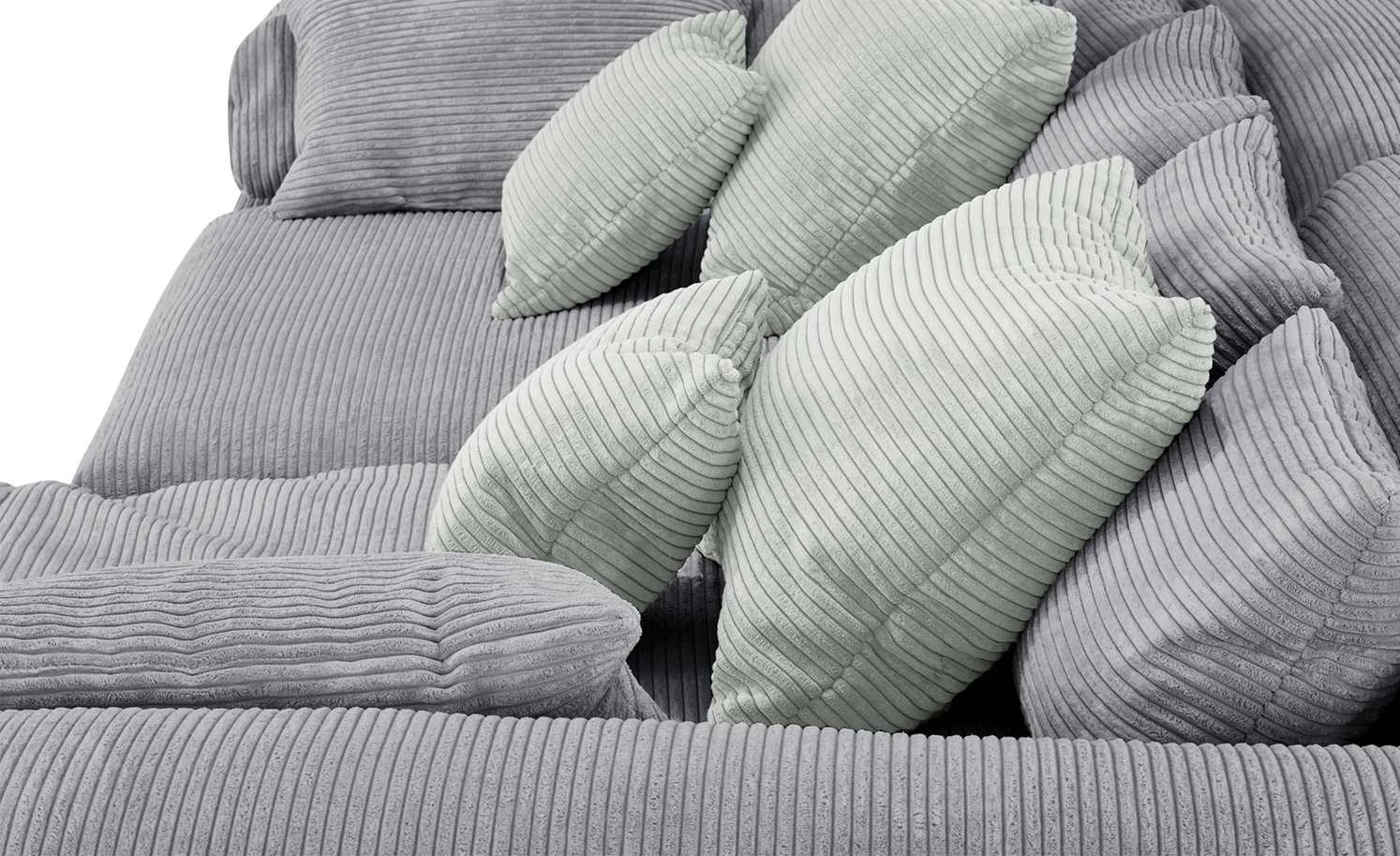 smart Ecksofa Lianea | Cordstoff Grau / Steingrau rechts 6 smart Ecksofa Lianea | Cordstoff Grau / Steingrau rechts – Bild 4