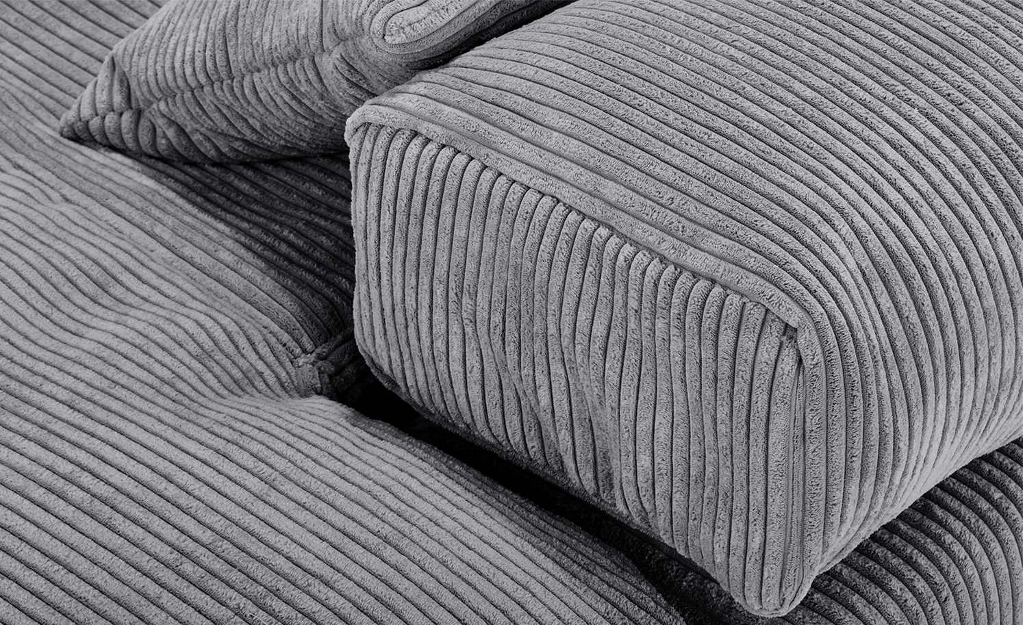 smart Ecksofa Lianea | Cordstoff Grau / Steingrau rechts 8 smart Ecksofa Lianea | Cordstoff Grau / Steingrau rechts – Bild 6