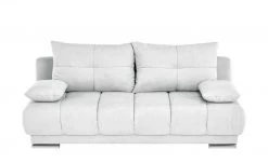 bobb Schlafsofa Isalie de Luxe | Silbergrau Mikrofaser sehr fein