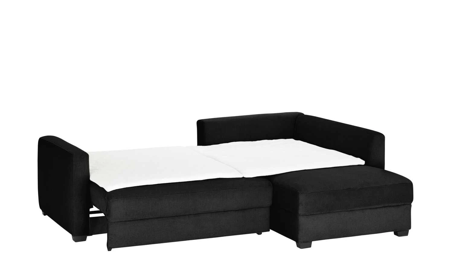 bobb Ecksofa mit Boxspringpolsterung Lisa de Luxe | Schwarz rechts Mikrofaser 9 bobb Ecksofa mit Boxspringpolsterung Lisa de Luxe | Schwarz rechts Mikrofaser – Bild 7