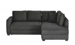 bobb Ecksofa mit Boxspringpolsterung Lisa de Luxe | Graubraun rechts Mikrofaser