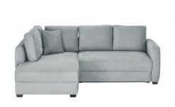 bobb Ecksofa mit Boxspringpolsterung Lisa de Luxe | Grau links Mikrofaser