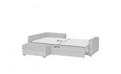 bobb Ecksofa mit Boxspringpolsterung Lisa de Luxe | Grau links Mikrofaser -Sofas Verkaufsladen 23409483 3 202106172234