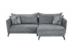 bobb Ecksofa Yolanda | Anthrazit rechts Mikrofaser