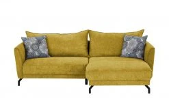 bobb Ecksofa Yolanda | Safrangelb rechts Mikrofaser
