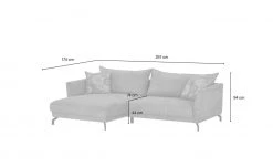 bobb Ecksofa Yolanda | Anthrazit links Mikrofaser -Sofas Verkaufsladen 23409585 11 202106181241