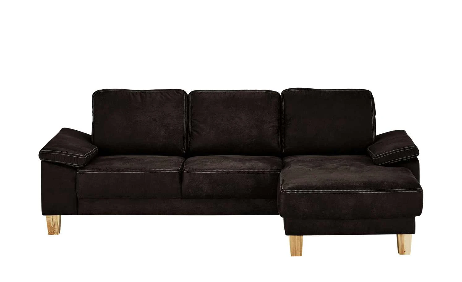 smart Ecksofa Atara | Dunkelbraun rechts Mikrofaser 3 smart Ecksofa Atara | Dunkelbraun rechts Mikrofaser