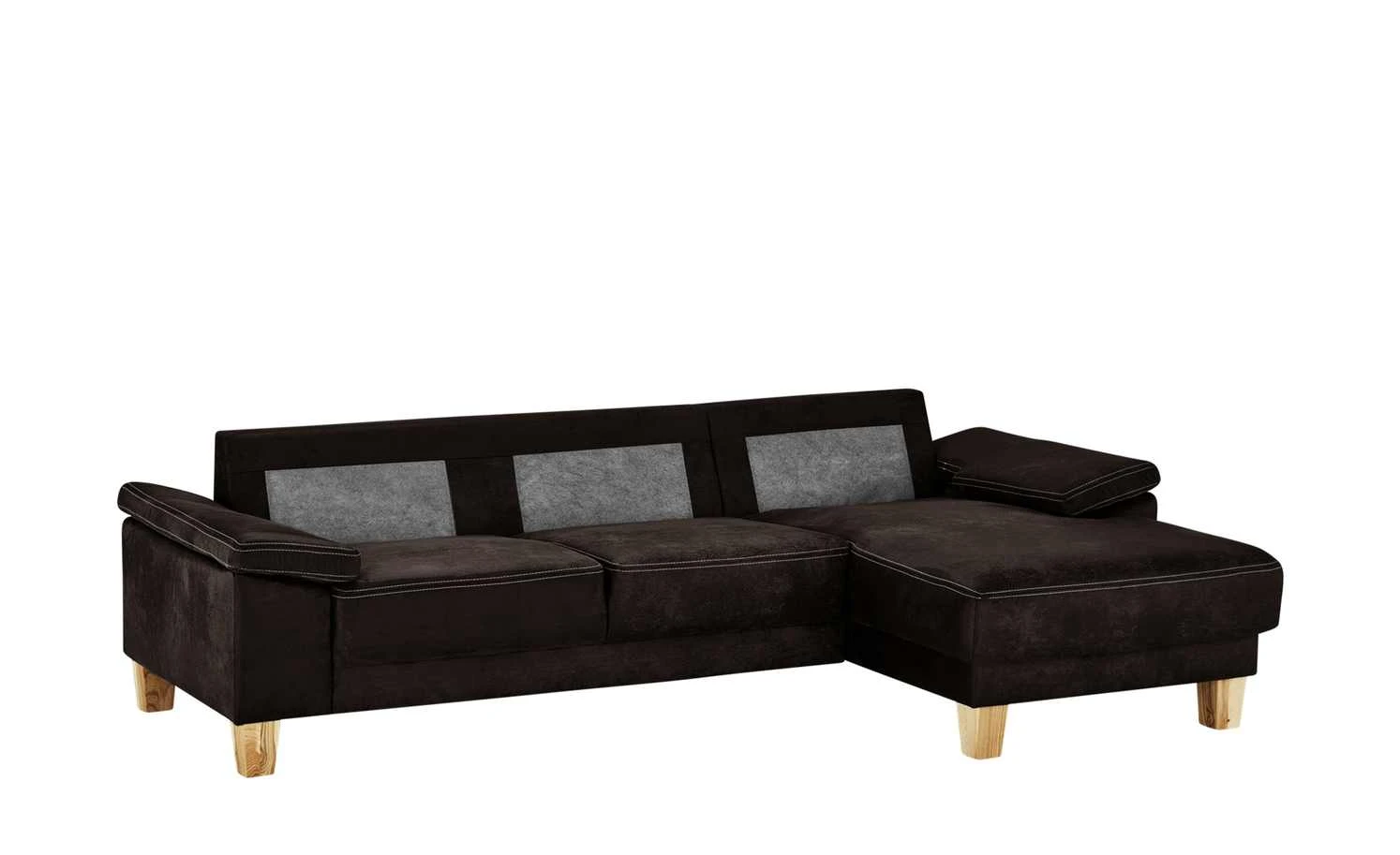 smart Ecksofa Atara | Dunkelbraun rechts Mikrofaser 5 smart Ecksofa Atara | Dunkelbraun rechts Mikrofaser – Bild 3