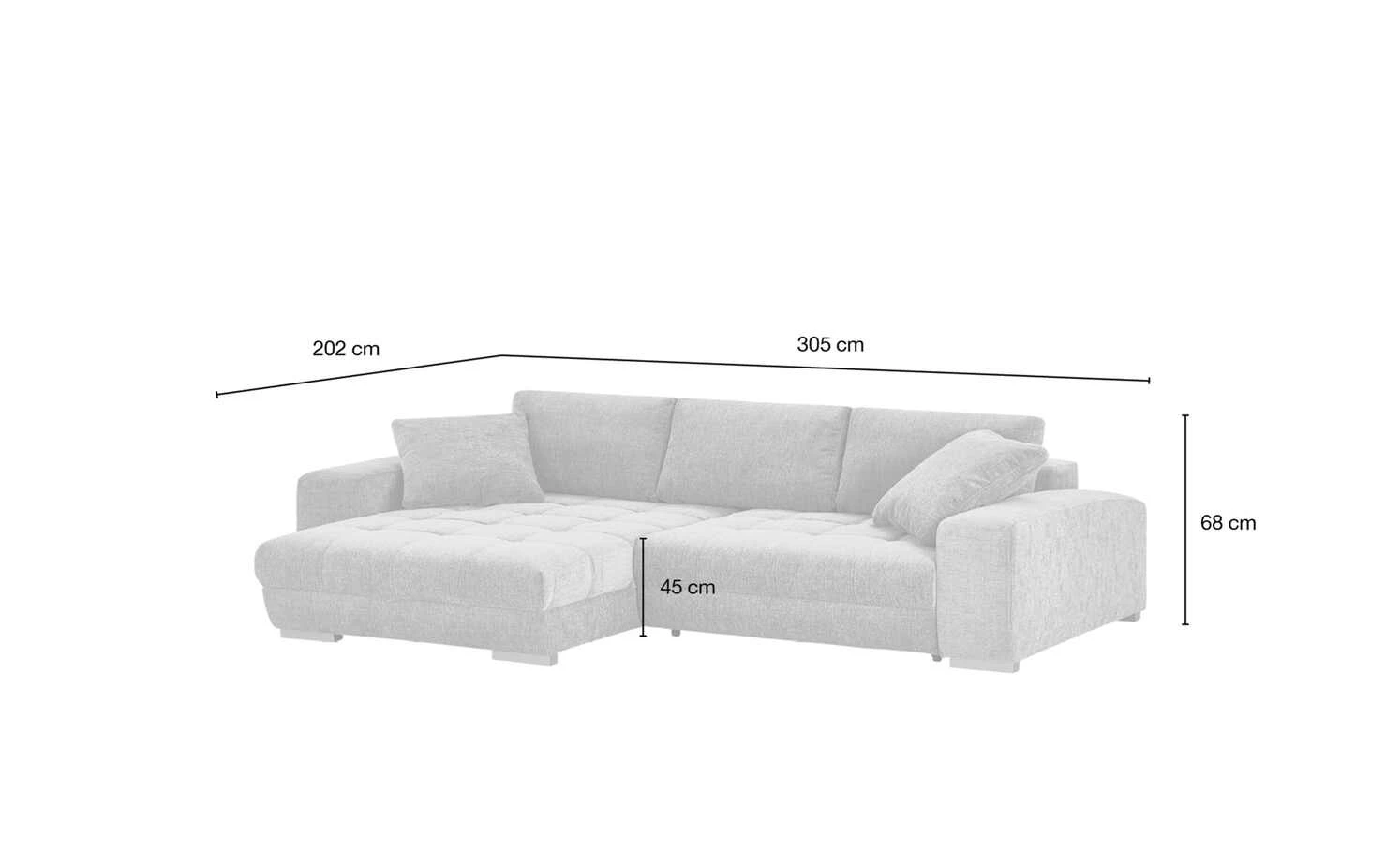 bobb Ecksofa Caro | Stone (Steingrau) links 18 bobb Ecksofa Caro | Stone (Steingrau) links – Bild 16