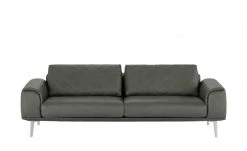 W.SCHILLIG Ledersofa Sam | Anthrazit (Dunkelgrau)