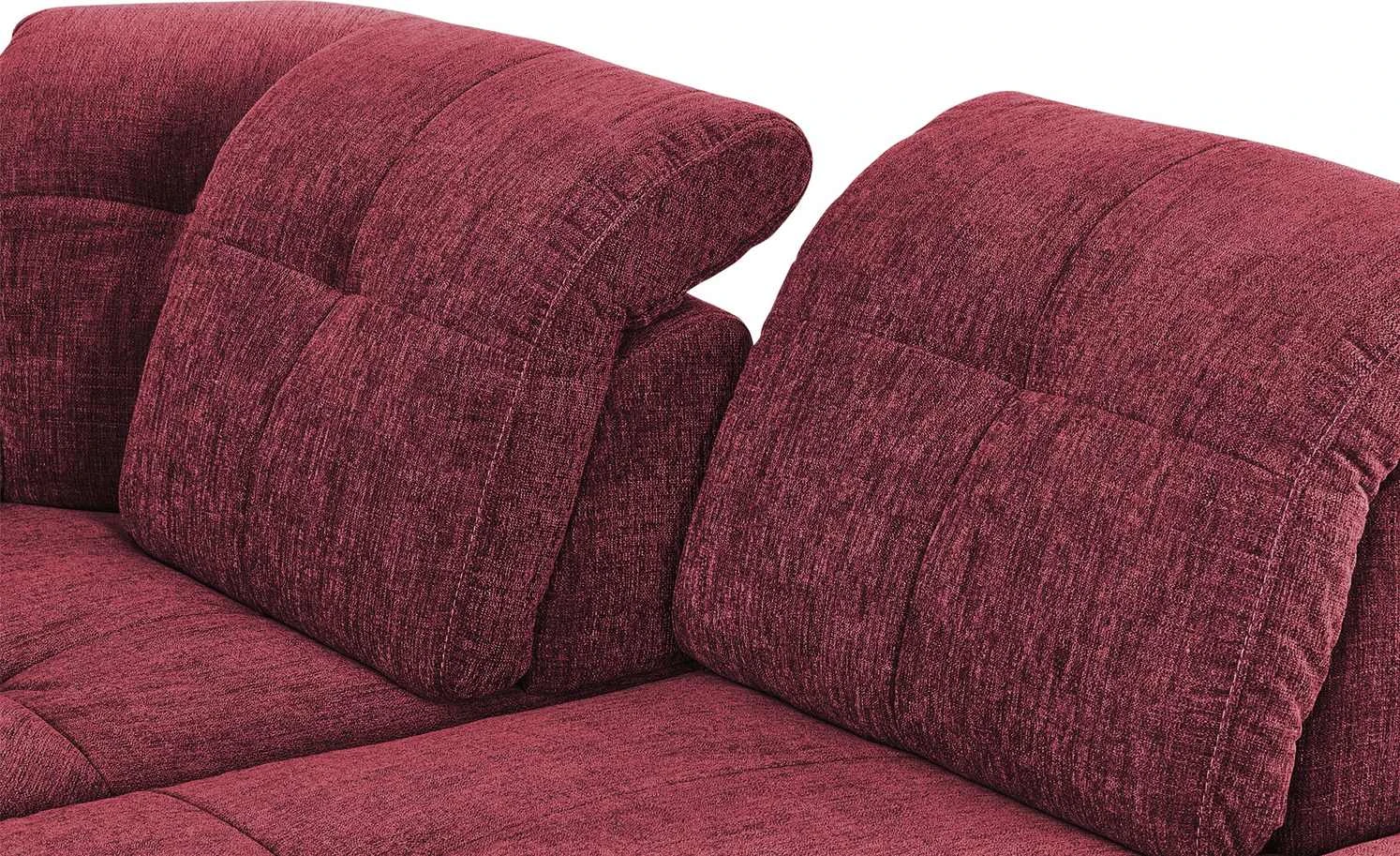 Wohnlandschaft Gladys | Rot rechts Webstoff 12 Wohnlandschaft Gladys | Rot rechts Webstoff – Bild 10